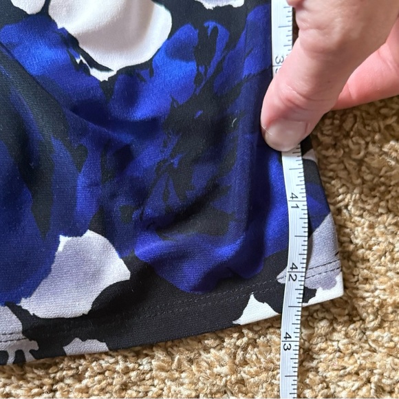 Lauren Ralph Lauren Blue V-Neck Sheath Dress for Weddings - Picture 8 of 8